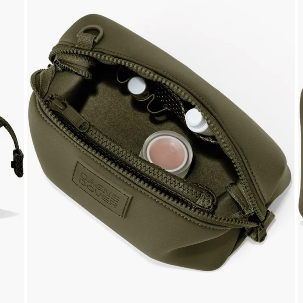 Dagne Dover Green Toiletry Bag Small - Picture 4 of 9